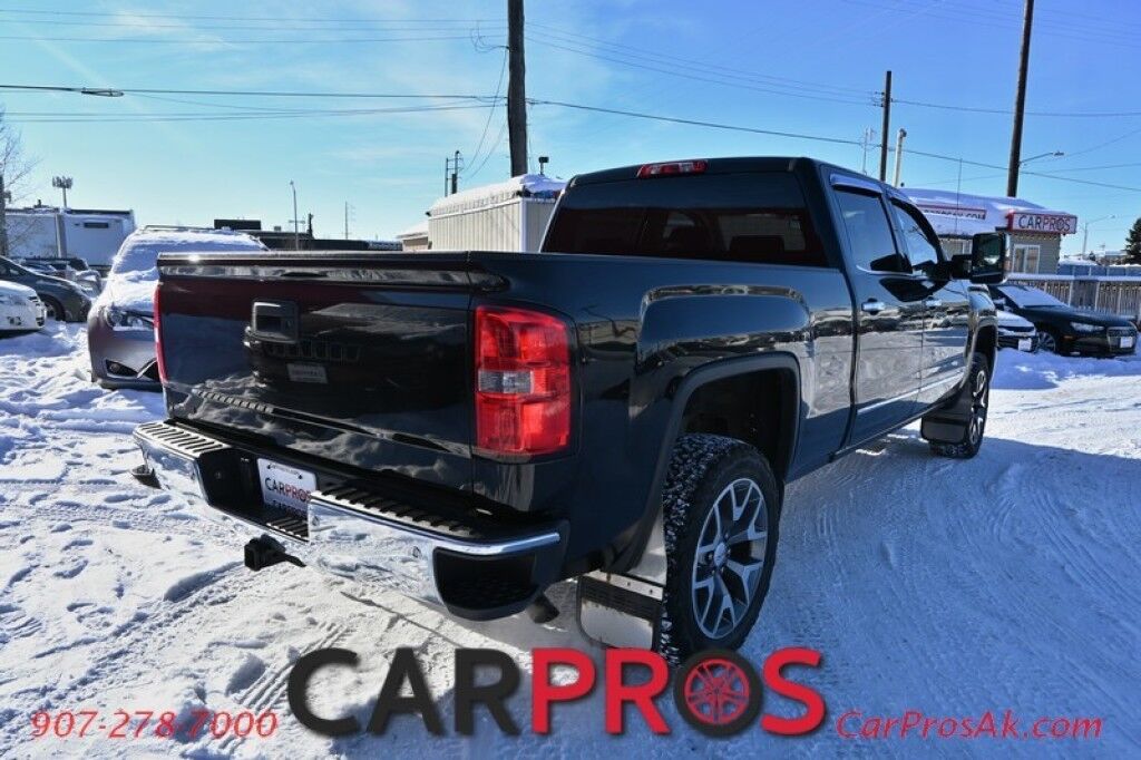 2015 GMC Sierra 1500 SLT - 4X4 - Crew Cab - 5.3L V8 - Heated & Cooled Leather Seats - Remote Start - Keyless Entry - Navigation - Bluetooth - Bose Speakers - Backup Camera - Sunnroof - Tow Pkg Anchorage AK