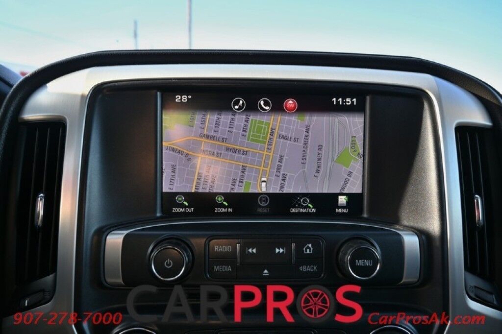 2015 GMC Sierra 1500 SLT - 5.3L V8 - 4x4 - Crew Cab - Front Power Leather Heated/Cooled Seats - Remote Start - Keyless Entry - Navigation - Bluetooth - Bose System - Backup Camera - Moonroof - Brake Controller - Tow Pkg Anchorage AK