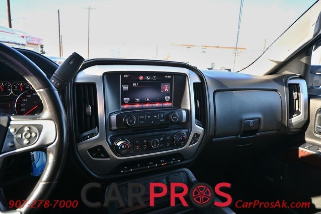 2015 GMC Sierra 1500 SLT - 5.3L V8 - 4x4 - Crew Cab - Front Power Leather Heated/Cooled Seats - Remote Start - Keyless Entry - Navigation - Bluetooth - Bose System - Backup Camera - Moonroof - Brake Controller - Tow Pkg Anchorage AK