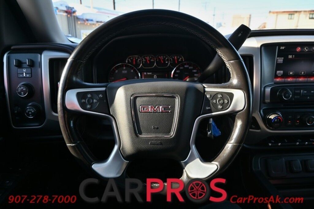 2015 GMC Sierra 1500 SLT - 5.3L V8 - 4x4 - Crew Cab - Front Power Leather Heated/Cooled Seats - Remote Start - Keyless Entry - Navigation - Bluetooth - Bose System - Backup Camera - Moonroof - Brake Controller - Tow Pkg Anchorage AK