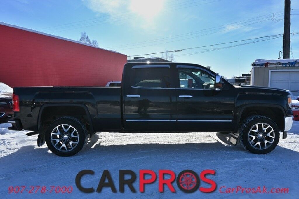 2015 GMC Sierra 1500 SLT - 5.3L V8 - 4x4 - Crew Cab - Front Power Leather Heated/Cooled Seats - Remote Start - Keyless Entry - Navigation - Bluetooth - Bose System - Backup Camera - Moonroof - Brake Controller - Tow Pkg Anchorage AK