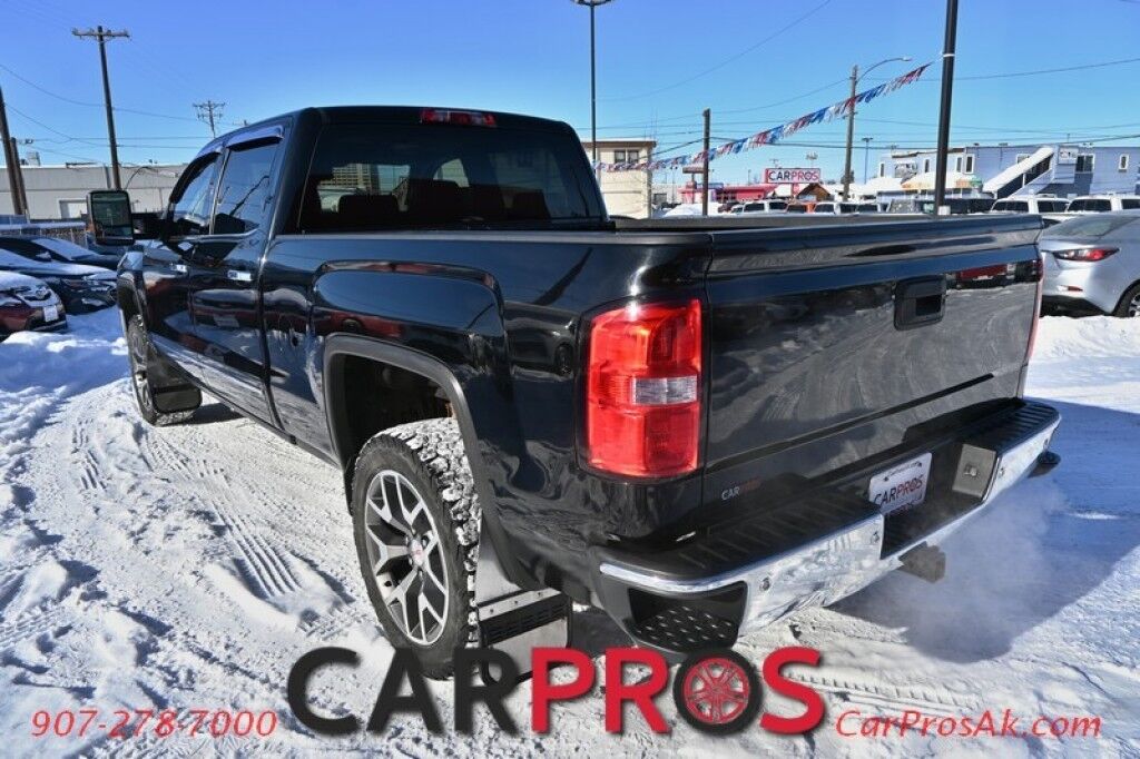 2015 GMC Sierra 1500 SLT - 5.3L V8 - 4x4 - Crew Cab - Front Power Leather Heated/Cooled Seats - Remote Start - Keyless Entry - Navigation - Bluetooth - Bose System - Backup Camera - Moonroof - Brake Controller - Tow Pkg Anchorage AK