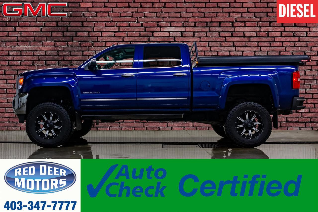 2015 GMC Sierra 2500HD 4x4 Crew Cab SLT Diesel Lift Leather Roof Nav