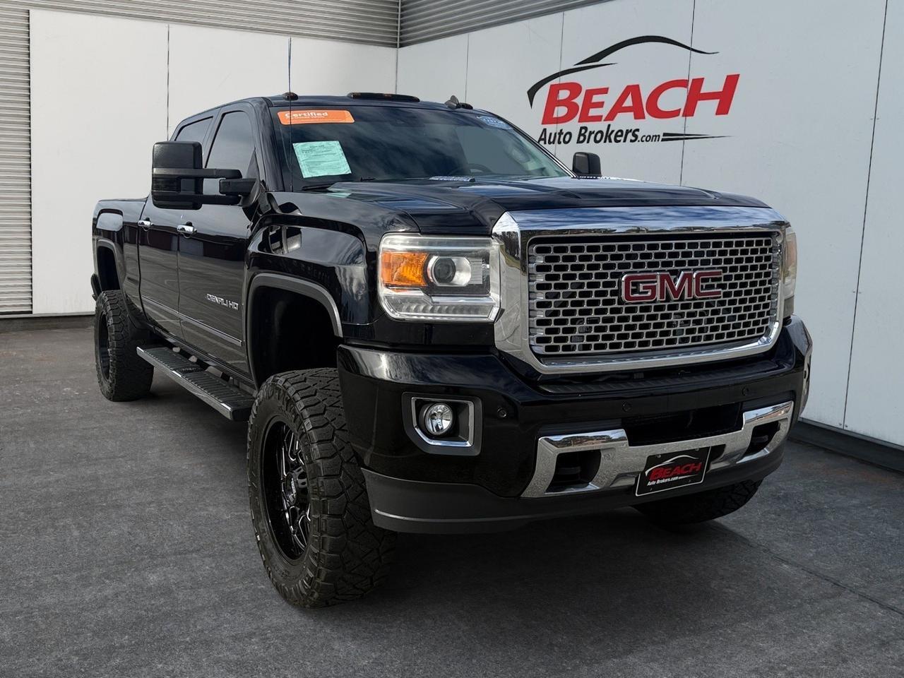2015 GMC Sierra 2500HD Denali, BLUETOOTH, UNIVERSAL GARAGE DOOR OPENER, SUNROOF, RUNNING BOARDS, POWERED SLIDING REAR WINDOW, BACKUP CAMERA, TOW PACKAGE, HEATED STEERING WHEEL, HEATED AND VENTILATED FRONT SEATS, TRUCKS THIS CLEAN DONT LAST LONG COME AND TEST DRIVE THIS DEN