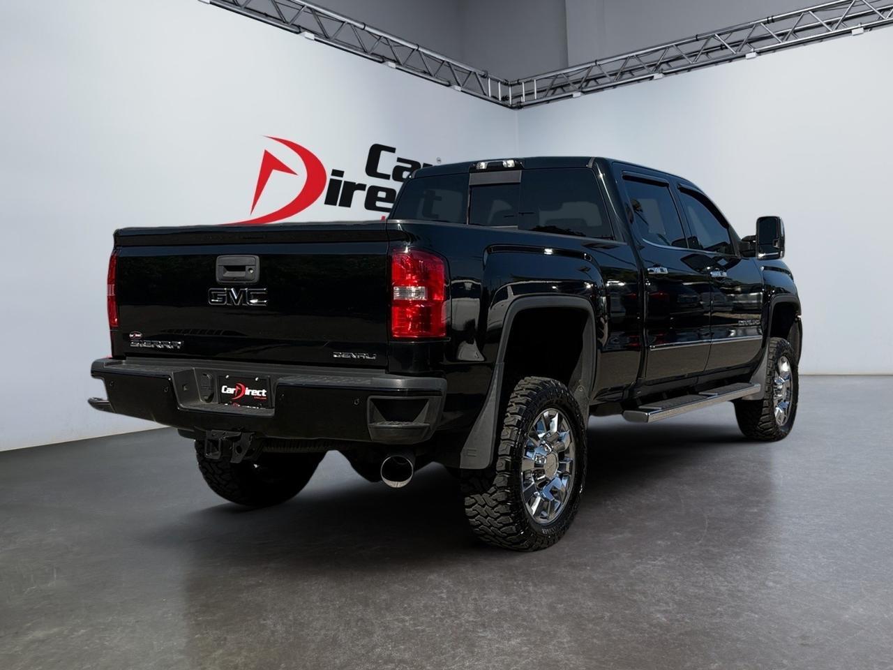 2015 GMC Sierra 2500HD Denali, CREW CAB 4X4 6.6L DURAMAX DIESEL ALLISON TRANSMISSION, HEATED SEATS, RUNNING BOARDS, APPLE CARPLAY/ANDROID AUTO, TAILGATE STEP, FENDER FLARES, SUNROOF, BED LINER, TOW PACKAGE, BACKUP CAMERA, CLEAN CARFAX CERTIFIED, TAKE POWER ON THE ROAD! Virginia Beach VA