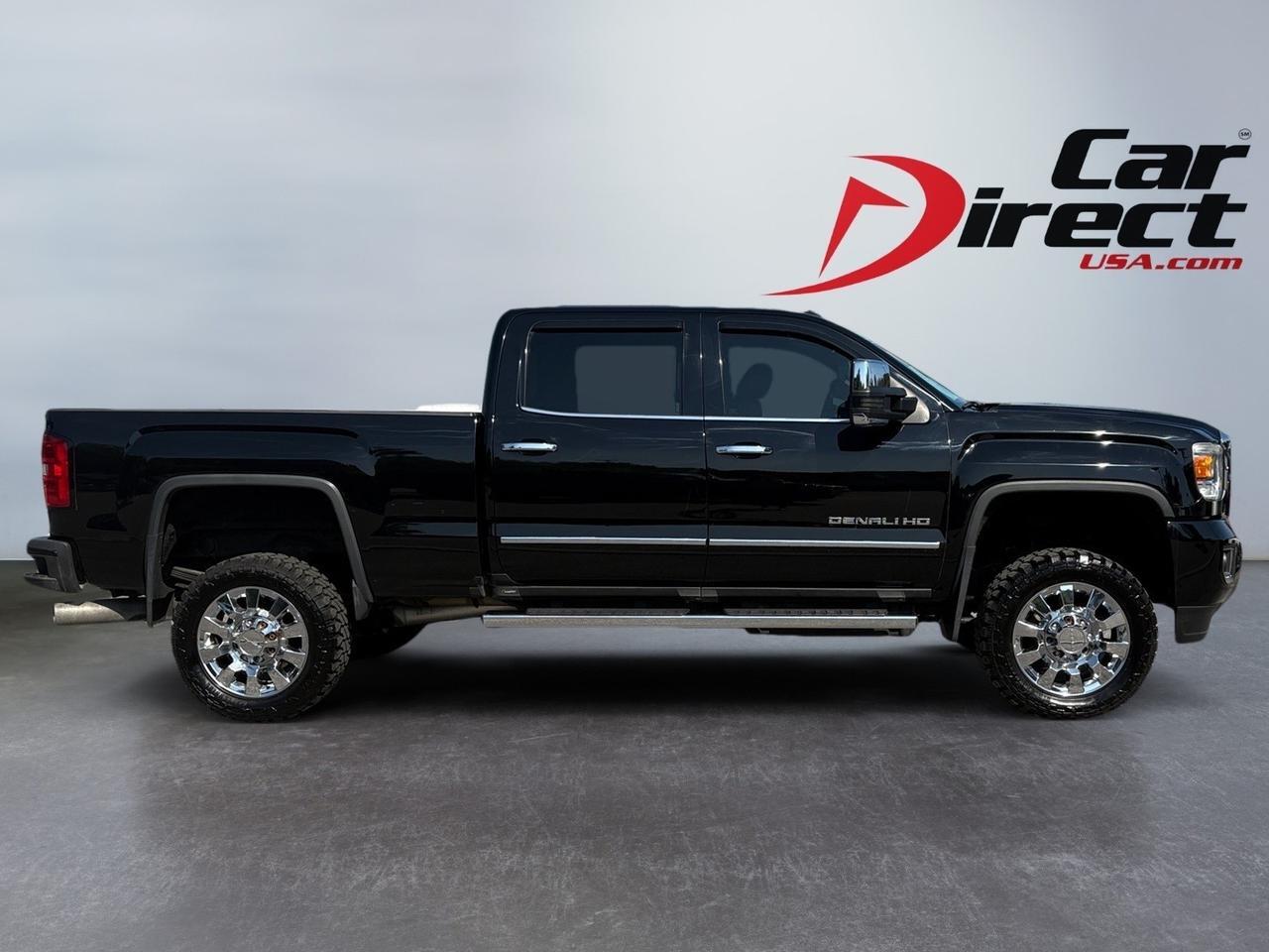 2015 GMC Sierra 2500HD Denali, CREW CAB 4X4 6.6L DURAMAX DIESEL ALLISON TRANSMISSION, HEATED SEATS, RUNNING BOARDS, APPLE CARPLAY/ANDROID AUTO, TAILGATE STEP, FENDER FLARES, SUNROOF, BED LINER, TOW PACKAGE, BACKUP CAMERA, CLEAN CARFAX CERTIFIED, TAKE POWER ON THE ROAD! Virginia Beach VA