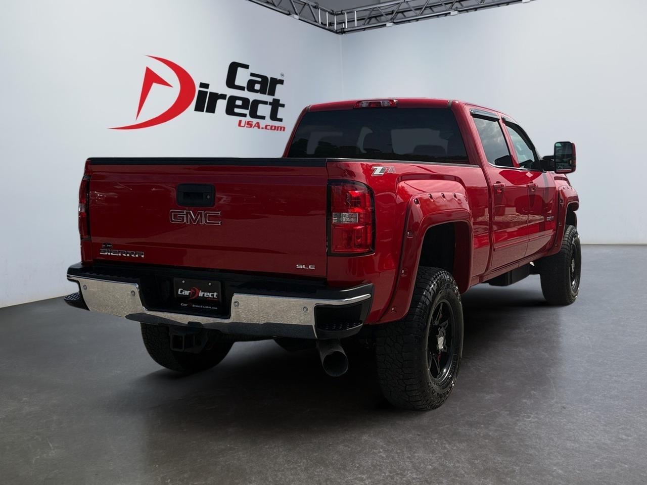 2015 GMC Sierra 2500HD available WiFi SLE, 5TH WHEEL/GOOSENECK TOW PACKAGE, LIFTED, CUSTOM MOTO METAL WHEELS, BACKUP CAMERA, PARKING SENSORS, ONSTAR CONNECT, THIS TRUCK IS RED HOT & READY! Virginia Beach VA