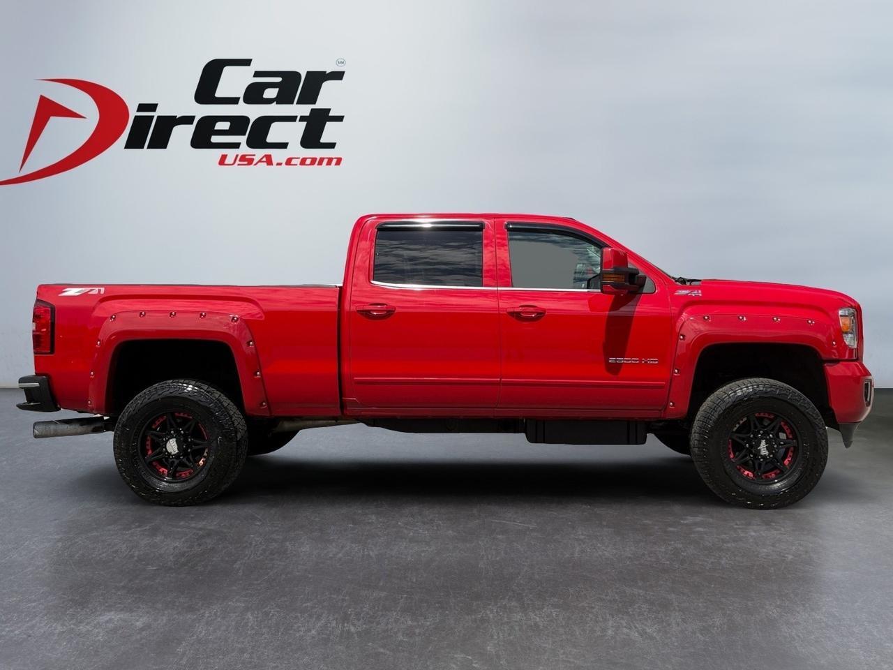 2015 GMC Sierra 2500HD available WiFi SLE, 5TH WHEEL/GOOSENECK TOW PACKAGE, LIFTED, CUSTOM MOTO METAL WHEELS, BACKUP CAMERA, PARKING SENSORS, ONSTAR CONNECT, THIS TRUCK IS RED HOT & READY!