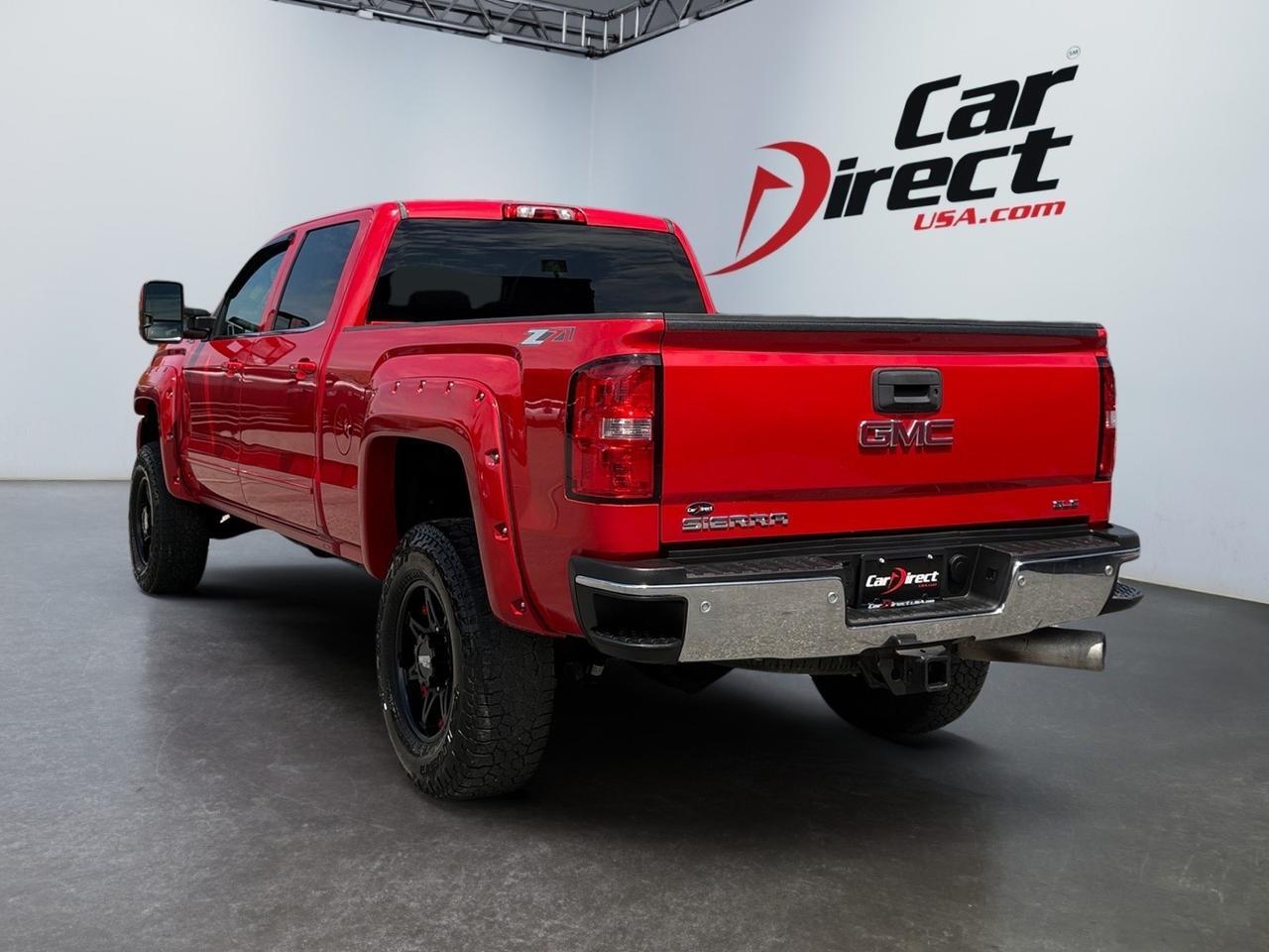 2015 GMC Sierra 2500HD available WiFi SLE, 5TH WHEEL/GOOSENECK TOW PACKAGE, LIFTED, CUSTOM MOTO METAL WHEELS, BACKUP CAMERA, PARKING SENSORS, ONSTAR CONNECT, THIS TRUCK IS RED HOT & READY! Virginia Beach VA