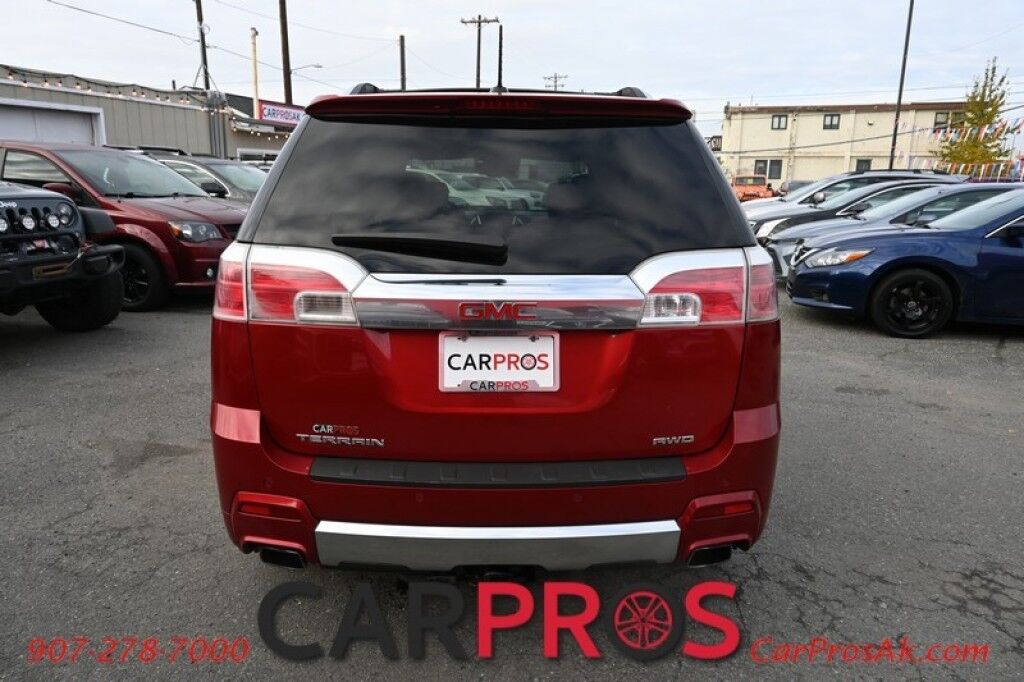2015 GMC Terrain Denali - AWD - 3.6L V6 - Auto Start - Power & Heated Leather Seats - Pioneer Speakers - Navigation - Sunroof - Lane Departure & Blind Spot Alert - Bluetooth - Back Up Camera - Keyless Entry - Power Liftgate - Rear Park Assist - Tow Pkg Anchorage AK