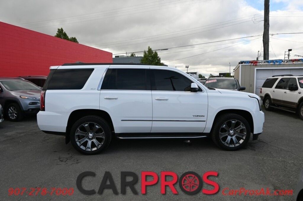 2015 GMC Yukon SLT - 5.3L V8 - 4X4 - Heated & Cooled Leather Seats - Heated Steering Wheel - 2nd Row Heated Bucket Seats - 3rd Row Seating - Navigation - Bluetooth - Sunroof - Tow Package Anchorage AK