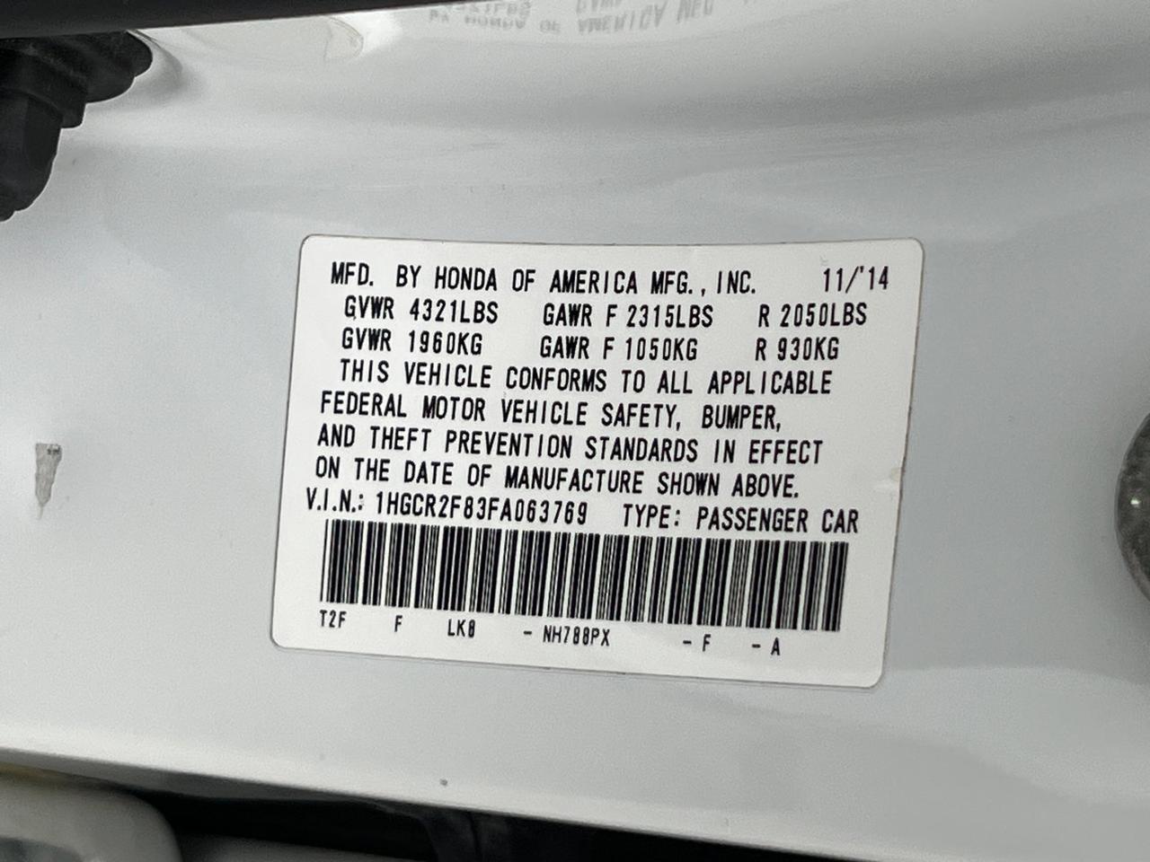 2015 Honda Accord EX-L Hagerstown MD