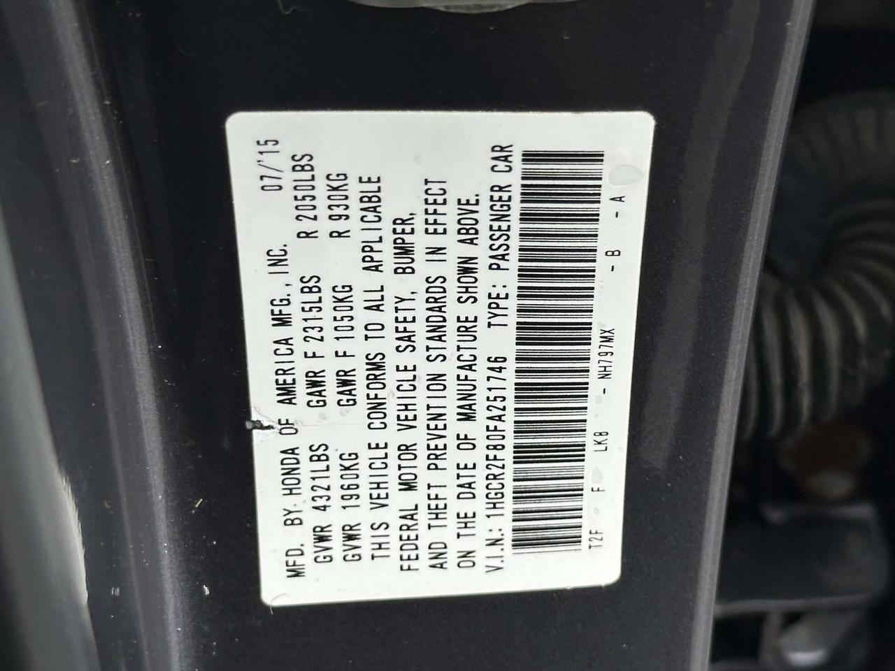 2015 Honda Accord EX-L Alexandria VA