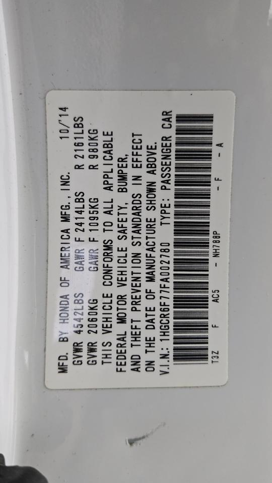 2015 Honda Accord Hybrid Touring Jersey City NJ