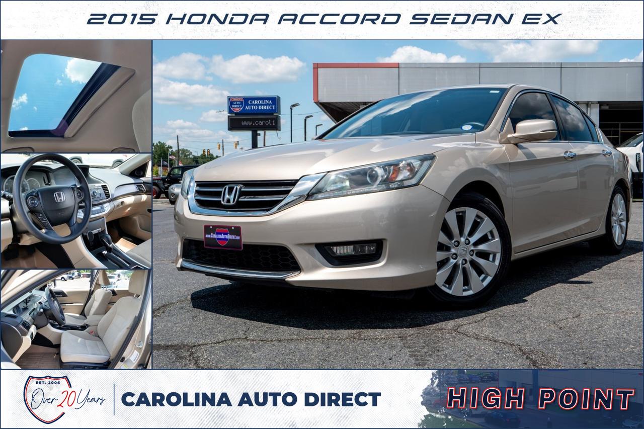 2015 Honda Accord Sedan EX / Sunroof / Remote Keyless Entry!