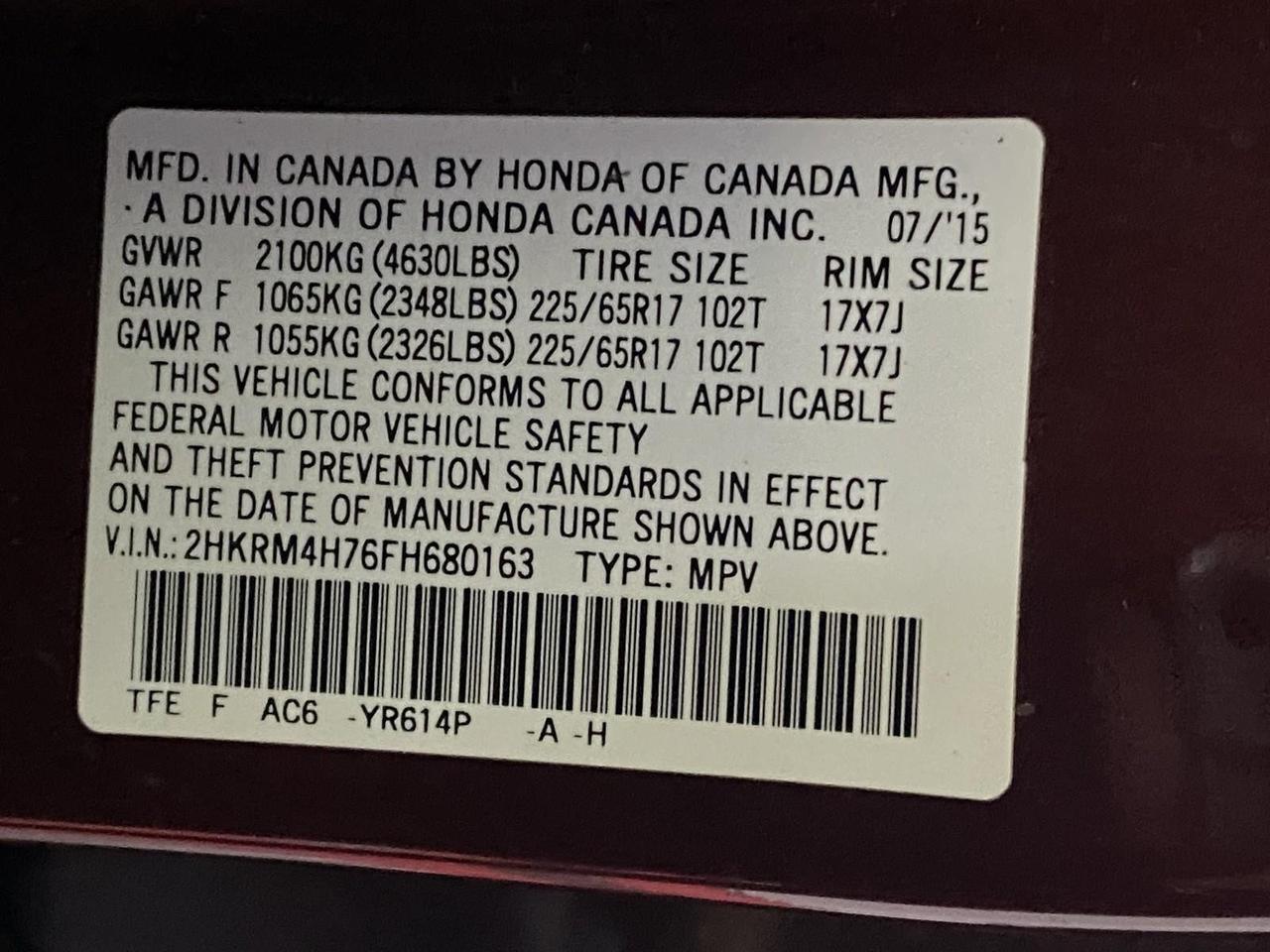 2015 Honda CR-V EX-L Richmond Hill NY