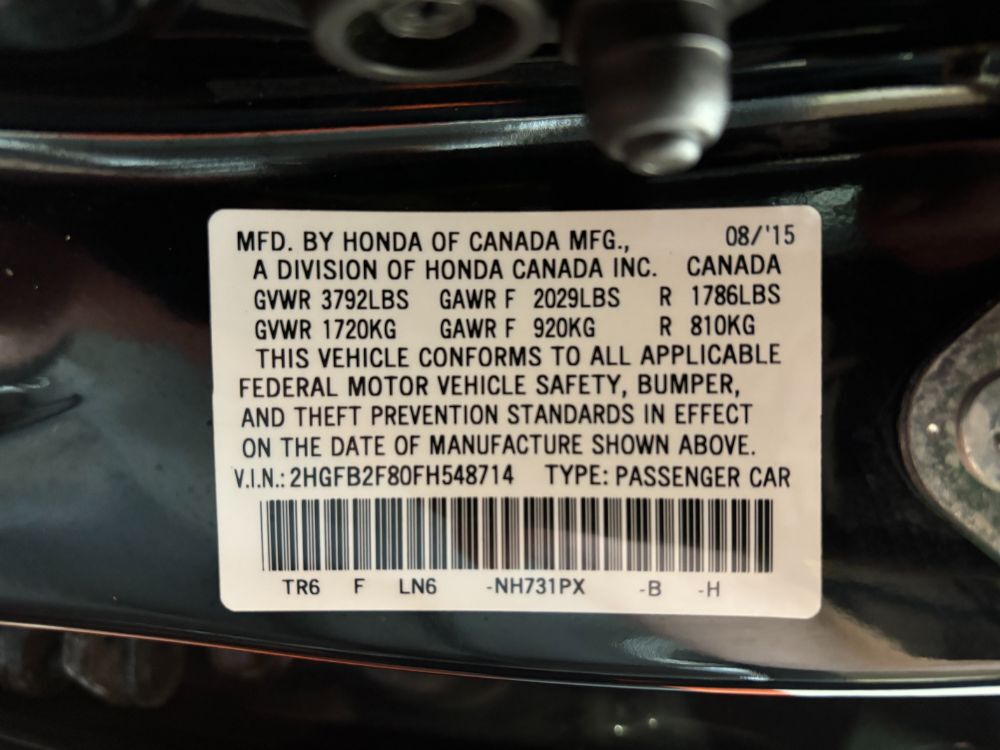 2015 Honda Civic EX Franklin OH