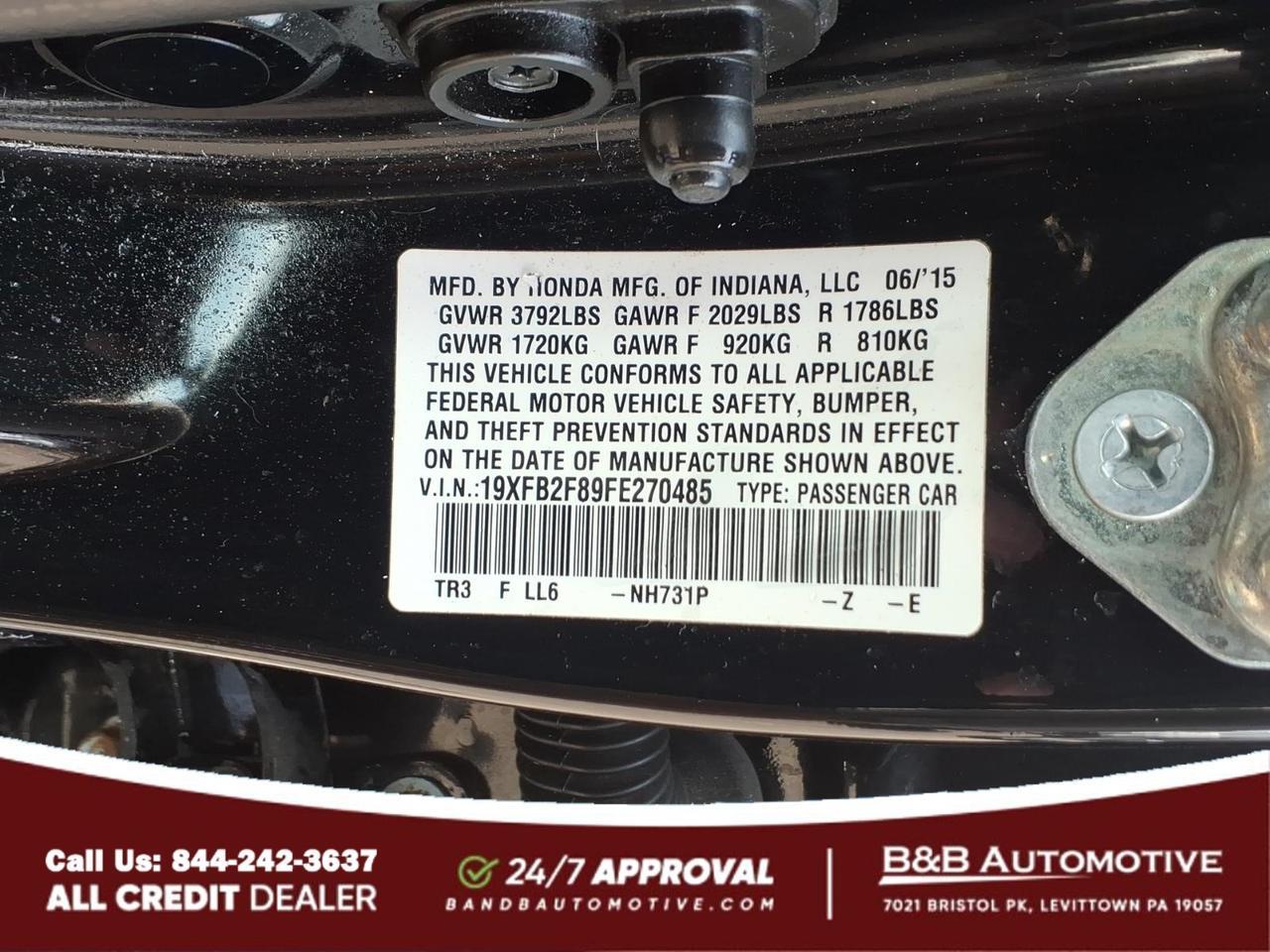 2015 Honda Civic EX Levittown PA