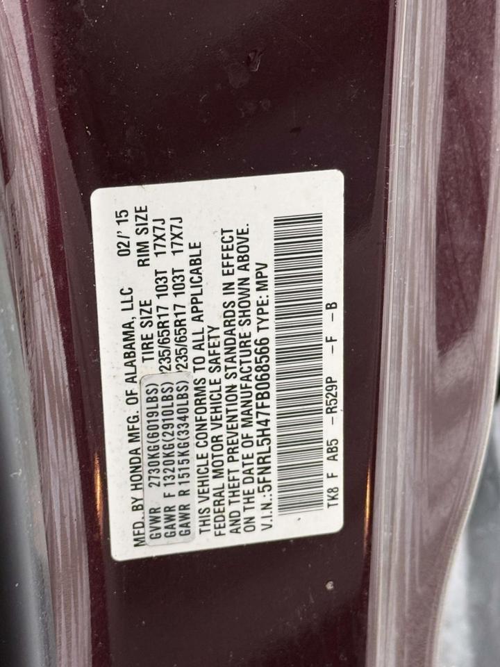2015 Honda Odyssey EX Fredericksburg VA