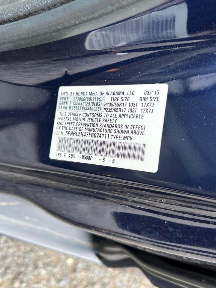 2015 Honda Odyssey EX Chantilly VA