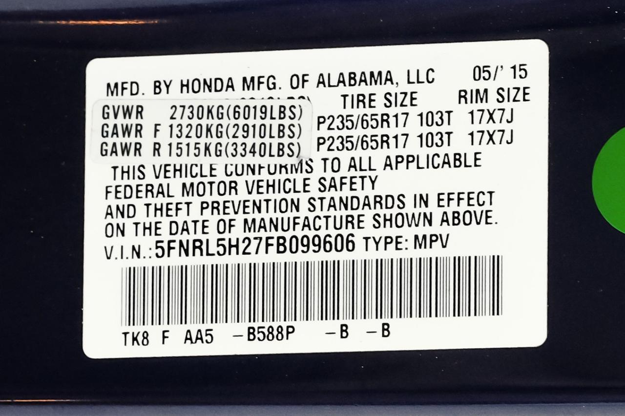 2015 Honda Odyssey LX THIRD ROW SEAT REAR CAMERA BLUETOOTH CRUISE CONTROL REMOTE KEYLESS ENTRY Carrollton TX