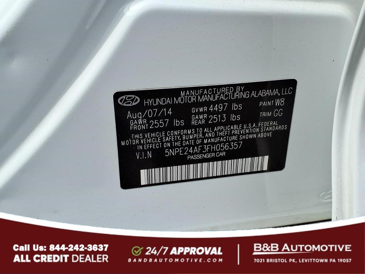 2015 Hyundai SONATA SE Levittown PA