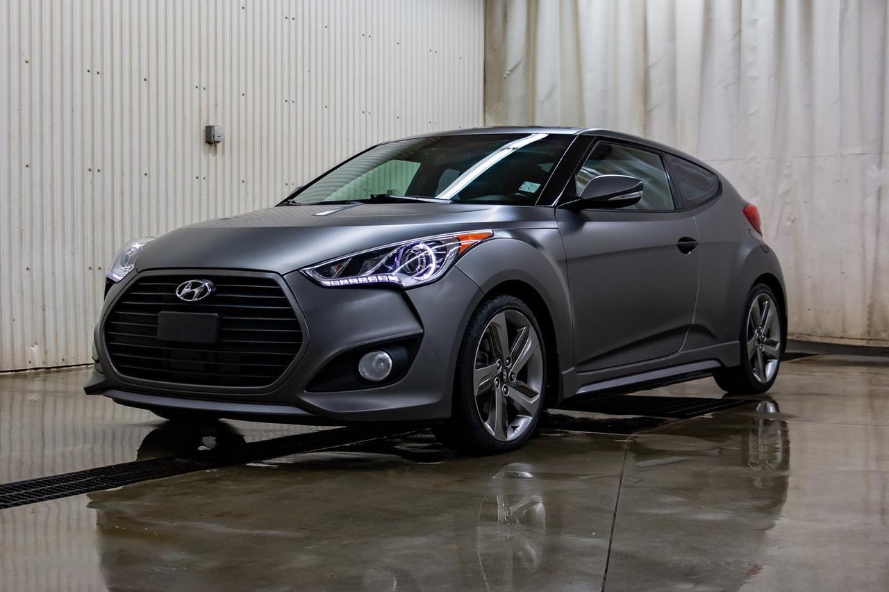 2015 Hyundai Veloster Turbo Tech Leather Roof Nav Red Deer AB