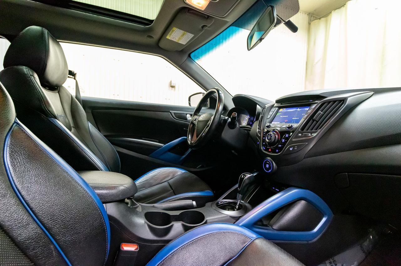 2015 Hyundai Veloster Turbo Tech Leather Roof Nav Red Deer AB
