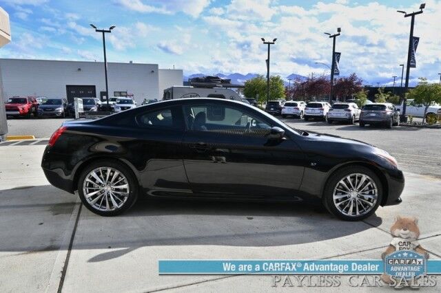 2015 INFINITI Q60 Coupe / AWD / Sport Pkg / Premium Pkg / Power & Heated Leather Seats / Sunroof / Navigation / Bose Speakers / Bluetooth / Backup Camera / Keyless Entry & Start / HID Headlamps / Low Miles Anchorage AK