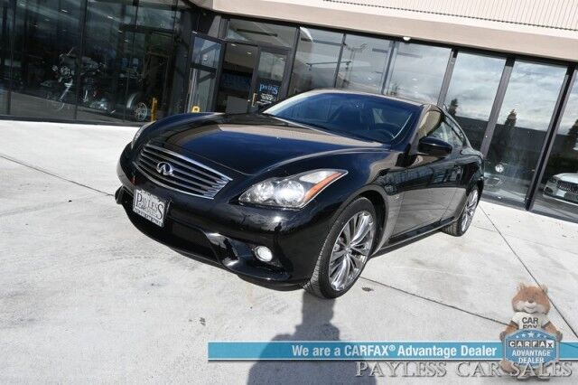 2015 INFINITI Q60 Coupe / AWD / Sport Pkg / Premium Pkg / Power & Heated Leather Seats / Sunroof / Navigation / Bose Speakers / Bluetooth / Backup Camera / Keyless Entry & Start / HID Headlamps / Low Miles Anchorage AK