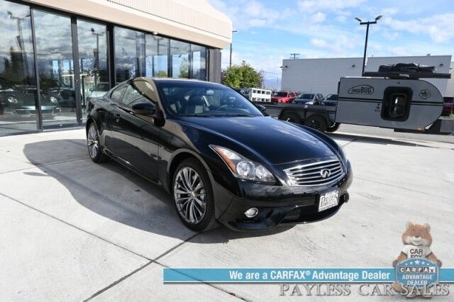 2015 INFINITI Q60 Coupe / AWD / Sport Pkg / Premium Pkg / Power & Heated Leather Seats / Sunroof / Navigation / Bose Speakers / Bluetooth / Backup Camera / Keyless Entry & Start / HID Headlamps / Low Miles Anchorage AK