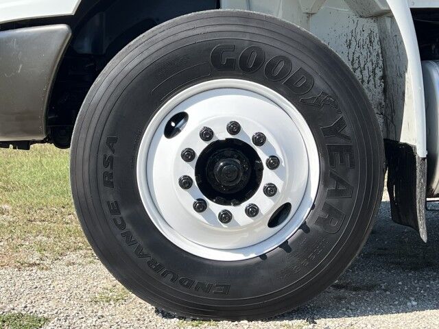 2015 International WorkStar 4700 SBA 24' Steel Flatbed Truck with 5,000 capacity Truck Mounted Forkli Homestead FL