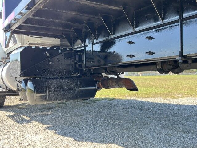 2015 International WorkStar 4700 SBA 24' Steel Flatbed Truck with 5,000 capacity Truck Mounted Forkli Homestead FL