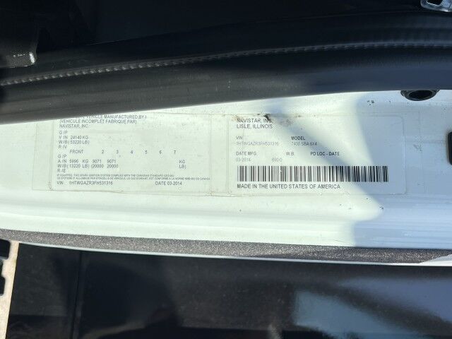 2015 International WorkStar 4700 SBA 24' Steel Flatbed Truck with 5,000 capacity Truck Mounted Forkli Homestead FL