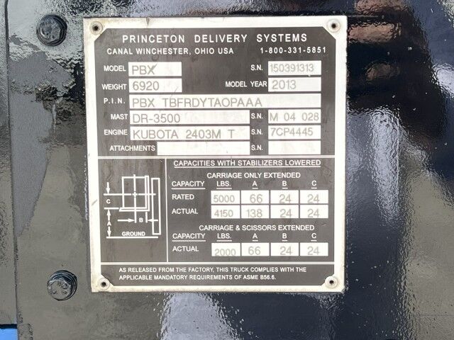 2015 International WorkStar 4700 SBA 24&apos; Steel Flatbed Truck with 5,000 capacity Truck Mounted Forkli Homestead FL