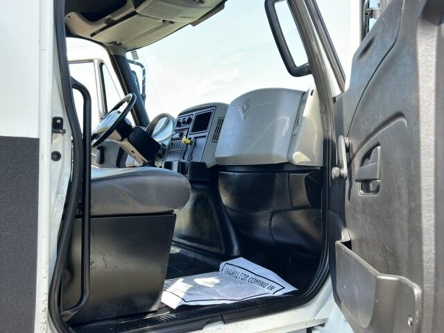 2015 International WorkStar 4700 SBA 24' Steel Flatbed Truck with 5,000 capacity Truck Mounted Forkli Homestead FL