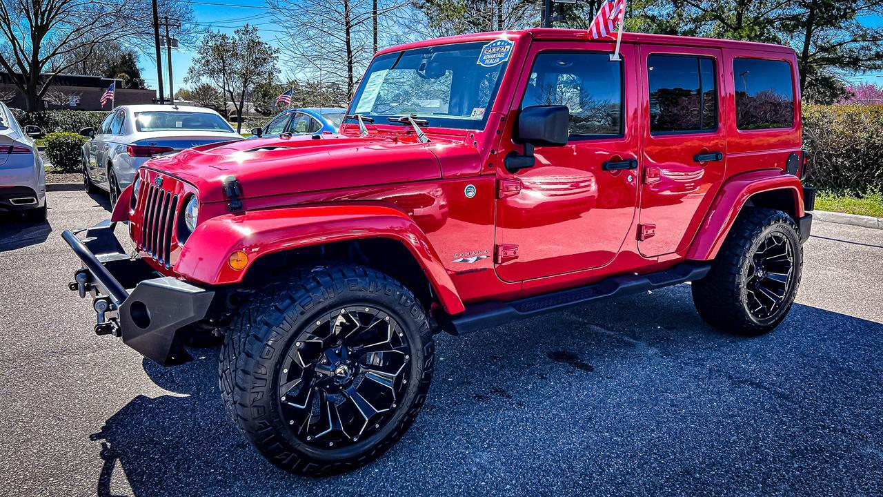 2015 JEEP WRANGLER UNLIMITED SAHARA 4X4, ALPINE PREMIUM SOUND, SIRIUS