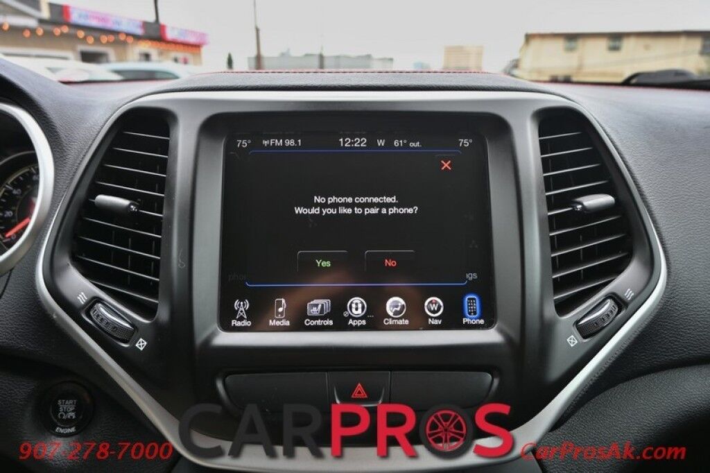 2015 Jeep Cherokee Trailhawk - 4X4 - Comfort & Convenience Group - 3.2L V6 - AutoStart - Heated & Cooled Leather Seats - Heated Steering Wheel - Bluetooth - Navigation - Back Up Camera - Cruise Control - Power Liftgate - Tow Pkg Anchorage AK