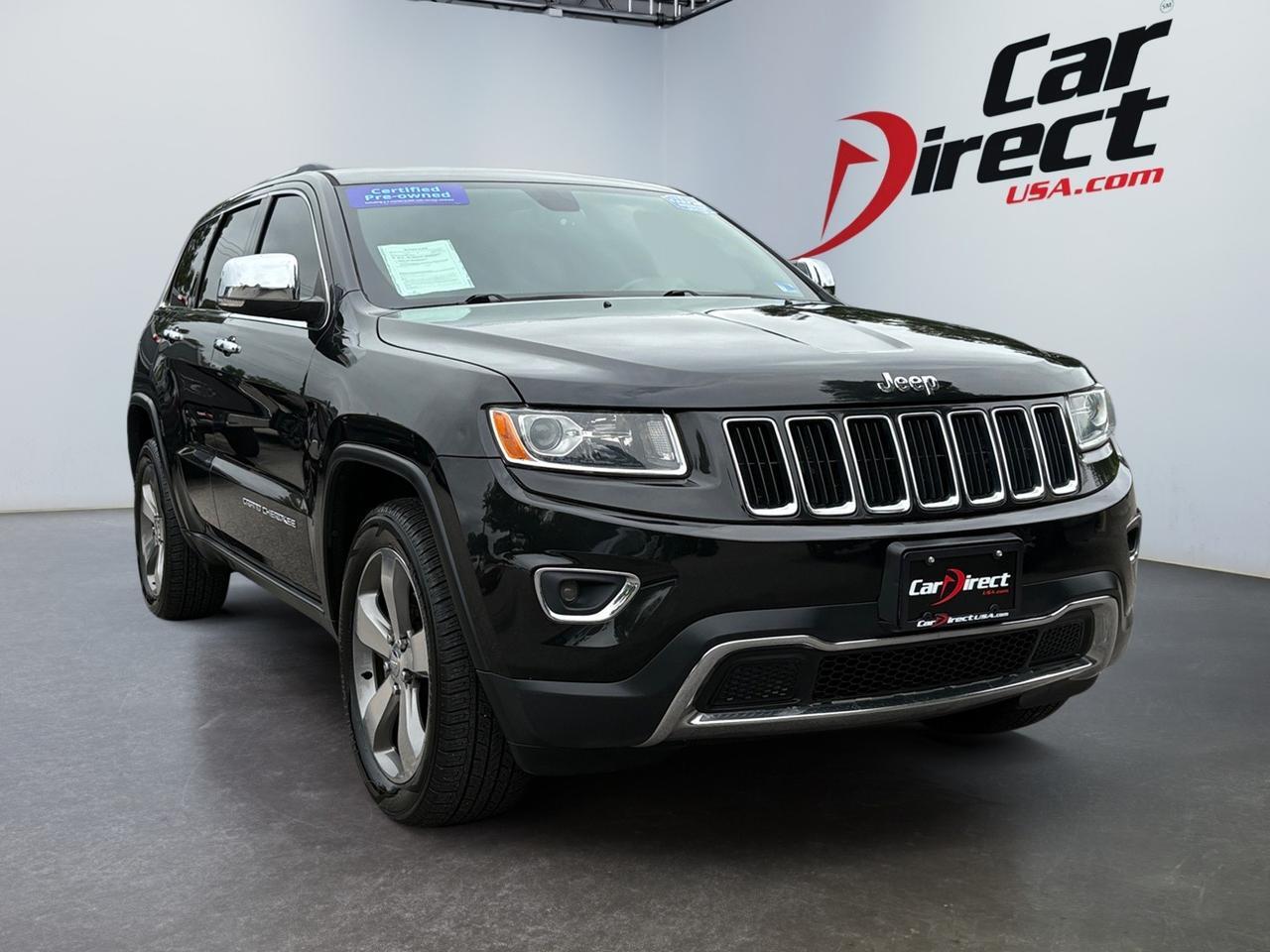 2015 Jeep Grand Cherokee Limited, POWER LIFTGATE, BACKUP CAMERA, PARKING SENSORS, BLIND SPOT ALERT, LANE KEEP ASSIST, HEATED FRONT & REAR SEATS, DRIVE MODES, PADDLE SHIFTERS, SUNROOF, WIFI COMPATIBLE, CLEAN CARFAX, GO GRAND IN THIS GRAND CHEROKEE!