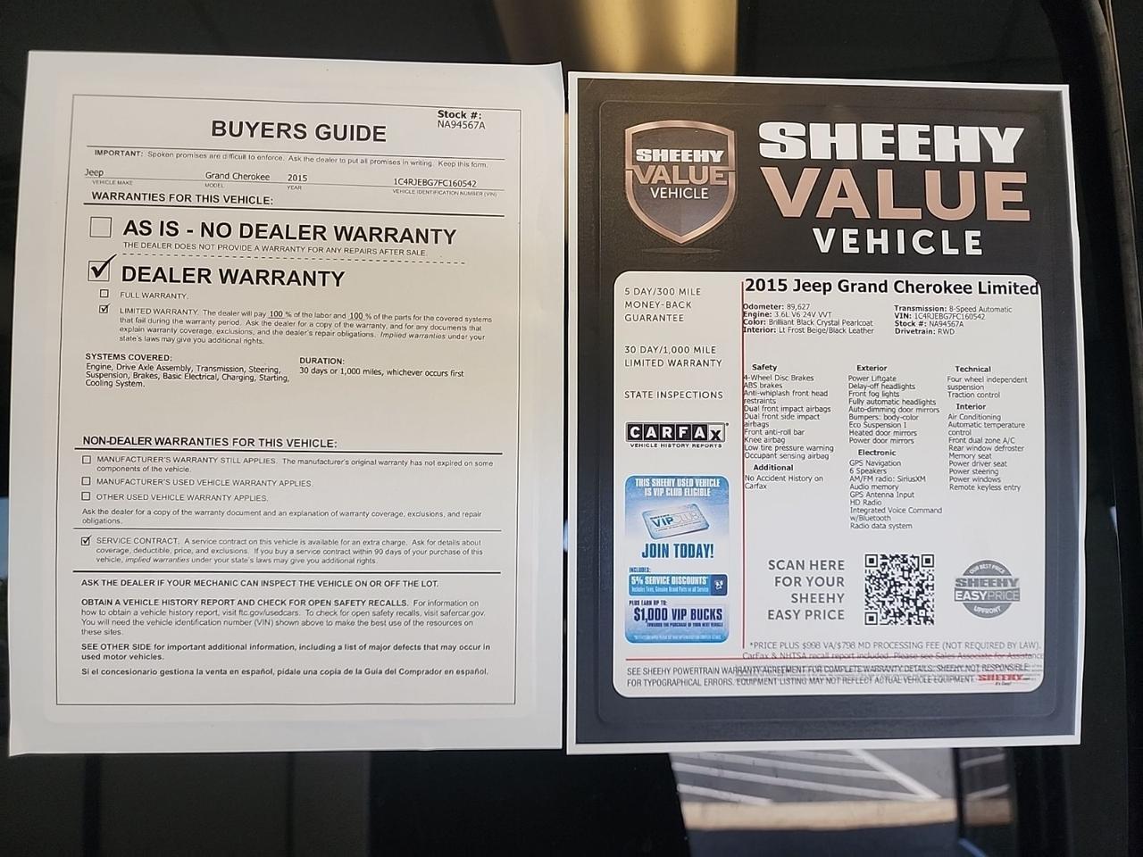 2015 Jeep Grand Cherokee Limited Richmond VA
