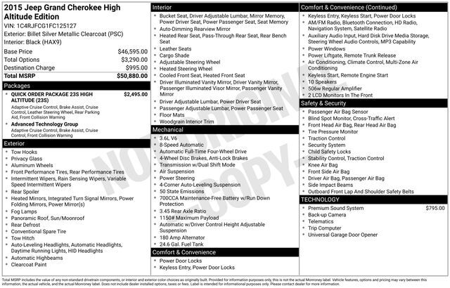 2015 Jeep Grand Cherokee Overland Raleigh NC