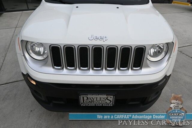 2015 Jeep Renegade Limited / 4X4 / Auto Start / Power & Heated Leather Seats / Heated Steering Wheel / Blind Spot Alert / Bluetooth / USB Input / Back Up Camera / Cruise Control / Keyless Entry & Start / 29 MPG / 1-Owner Anchorage AK