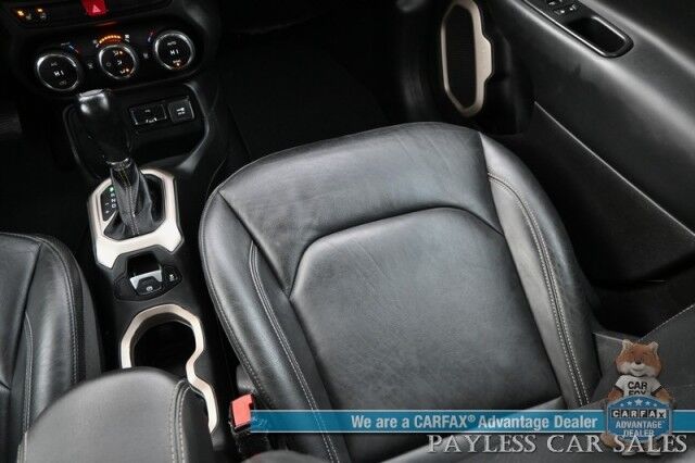 2015 Jeep Renegade Limited / 4X4 / Auto Start / Power & Heated Leather Seats / Heated Steering Wheel / Blind Spot Alert / Bluetooth / USB Input / Back Up Camera / Cruise Control / Keyless Entry & Start / 29 MPG / 1-Owner Anchorage AK