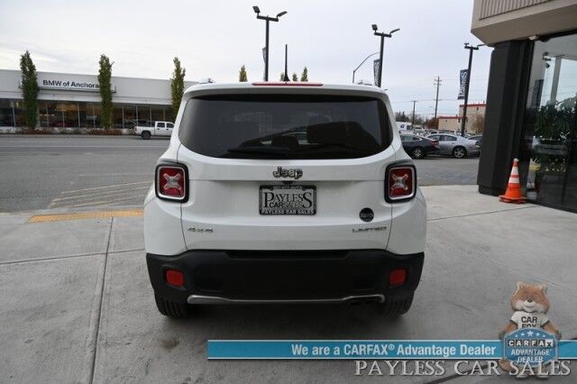 2015 Jeep Renegade Limited / 4X4 / Auto Start / Power & Heated Leather Seats / Heated Steering Wheel / Blind Spot Alert / Bluetooth / USB Input / Back Up Camera / Cruise Control / Keyless Entry & Start / 29 MPG / 1-Owner Anchorage AK