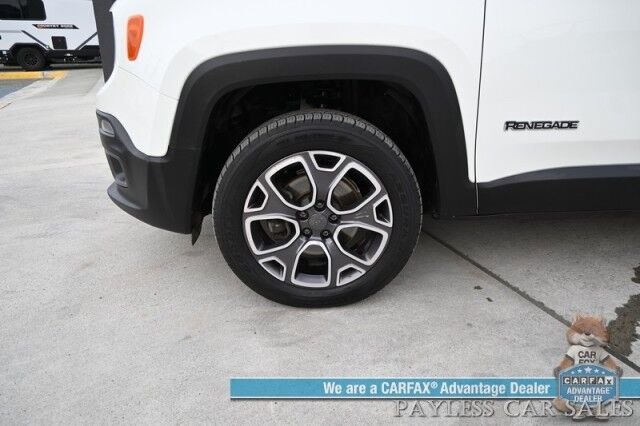2015 Jeep Renegade Limited / 4X4 / Auto Start / Power & Heated Leather Seats / Heated Steering Wheel / Blind Spot Alert / Bluetooth / USB Input / Back Up Camera / Cruise Control / Keyless Entry & Start / 29 MPG / 1-Owner Anchorage AK