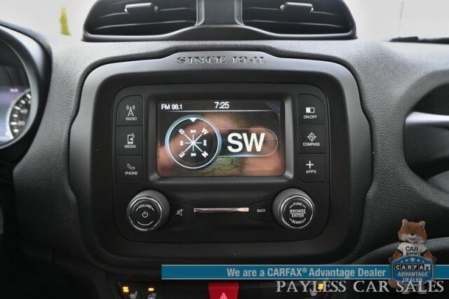 2015 Jeep Renegade Limited / 4X4 / Auto Start / Power & Heated Leather Seats / Heated Steering Wheel / Blind Spot Alert / Bluetooth / USB Input / Back Up Camera / Cruise Control / Keyless Entry & Start / 29 MPG / 1-Owner Anchorage AK