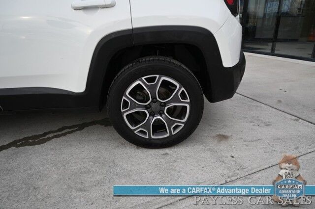 2015 Jeep Renegade Limited / 4X4 / Auto Start / Power & Heated Leather Seats / Heated Steering Wheel / Blind Spot Alert / Bluetooth / USB Input / Back Up Camera / Cruise Control / Keyless Entry & Start / 29 MPG / 1-Owner Anchorage AK