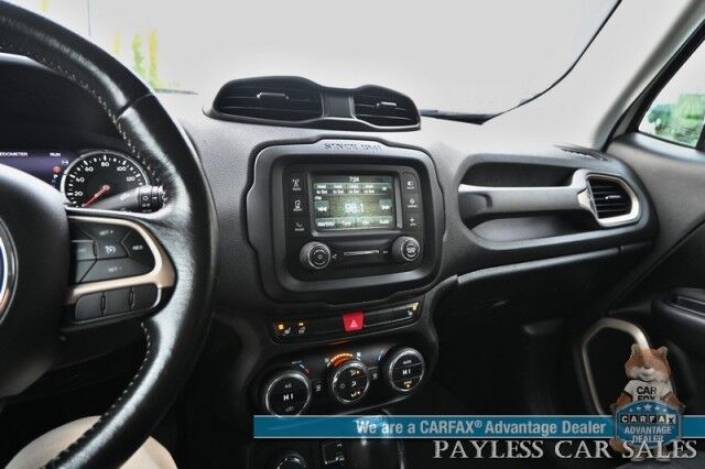 2015 Jeep Renegade Limited / 4X4 / Auto Start / Power & Heated Leather Seats / Heated Steering Wheel / Blind Spot Alert / Bluetooth / USB Input / Back Up Camera / Cruise Control / Keyless Entry & Start / 29 MPG / 1-Owner Anchorage AK
