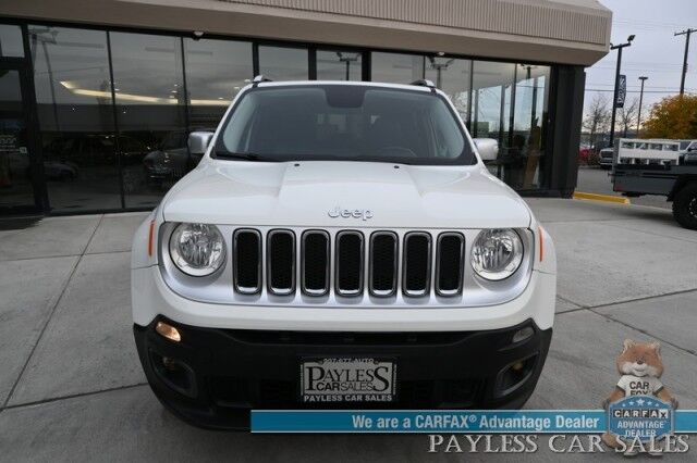 2015 Jeep Renegade Limited / 4X4 / Auto Start / Power & Heated Leather Seats / Heated Steering Wheel / Blind Spot Alert / Bluetooth / USB Input / Back Up Camera / Cruise Control / Keyless Entry & Start / 29 MPG / 1-Owner Anchorage AK