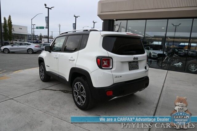 2015 Jeep Renegade Limited / 4X4 / Auto Start / Power & Heated Leather Seats / Heated Steering Wheel / Blind Spot Alert / Bluetooth / USB Input / Back Up Camera / Cruise Control / Keyless Entry & Start / 29 MPG / 1-Owner Anchorage AK